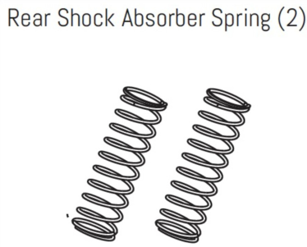 1710048 Dämpferfeder 99mm/Durchmesser 20,4mm 1:7 Mamba Chassis Heck